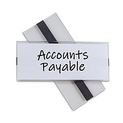 C-Line Clear Magnetic Label Holders, Side Load, 6 x 2.5, 10/Pack (87825)