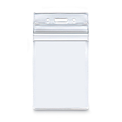 Advantus Resealable ID Badge Holders, Vertical, Frosted 3.68" x 5" Holder, 2.62" x 3.75" Insert, 50/Pack (75524)