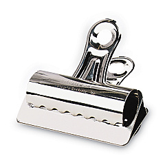 X-ACTO Bulldog Clips, Jumbo, Nickel-Plated, 12/Box (2004LMR)