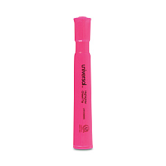 Universal Desk Highlighters, Fluorescent Pink Ink, Chisel Tip, Pink Barrel, Dozen (UNV08865)