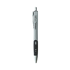 Universal Comfort Grip Gel Pen, Retractable, Medium 0.7 mm, Black Ink, Silver Barrel, 36/Pack (UNV39724)
