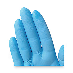 KleenGuard G10 Comfort Plus Blue Nitrile Gloves, Light Blue, Medium, 100/Box (54187)