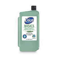 Dial Professional Basics MP Free Liquid Hand Soap, Unscented, 1 L Refill Bottle, 8/Carton (33821)