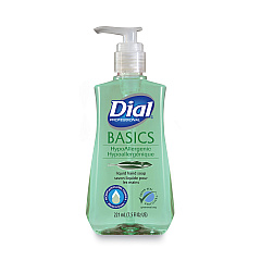 Dial Professional Basics MP Free Liquid Hand Soap, Unscented, 7.5 oz Pump Bottle, 12/Carton (33256)