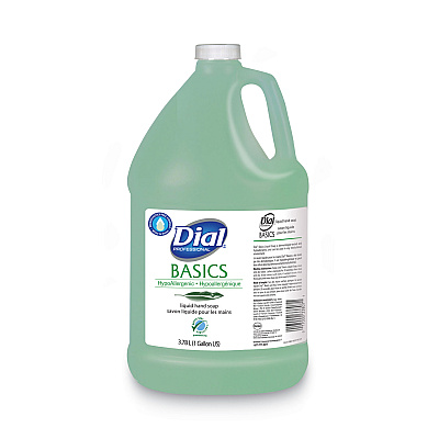 Dial Professional Basics MP Free Liquid Hand Soap, Unscented, 3.78 L Refill Bottle, 4/Carton (33809)