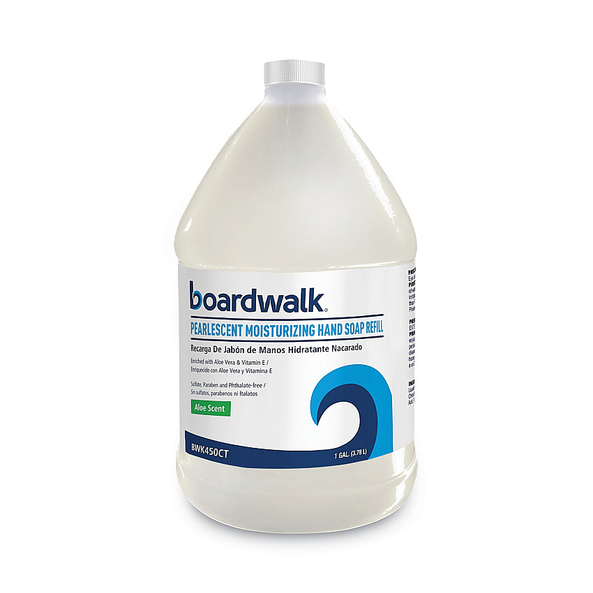 Boardwalk Pearlescent Moisturizing Liquid Hand Soap Refill, Aloe Scent, 1 gal Bottle, (BWK450EA)