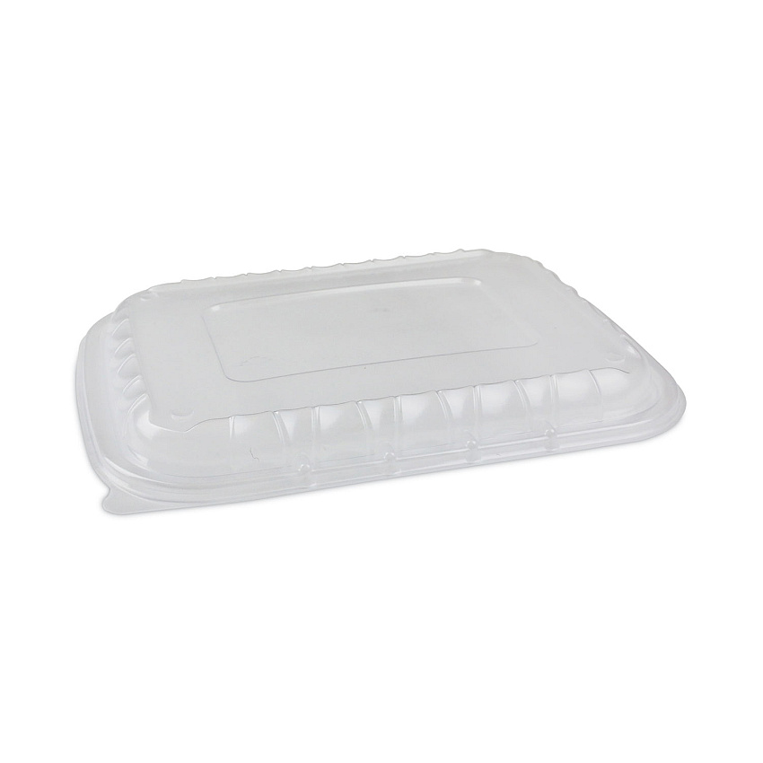 Pactiv Evergreen EarthChoice Entree2Go Takeout Container Vented Lid, 11.75 x 8.75 x 0.98, Clear, 200/Carton (YCNV12X9PPDL)