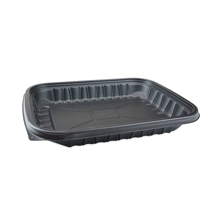 Pactiv Evergreen EarthChoice Entree2Go Takeout Container, 48 oz, 11.75 x 8.75 x 1.61, Black, 200/Carton (YCNB12X94800)