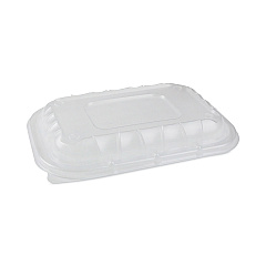 Pactiv Evergreen EarthChoice Entree2Go Takeout Container Vented Lid, 8.67 x 5.75 x 0.98, Clear, 300/Carton (YCNV9X6PPDL)