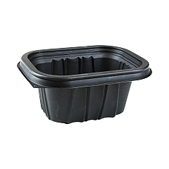 Pactiv Evergreen EarthChoice Entree2Go Takeout Container, 12 oz, 5.65 x 4.25 x 2.57, Black, 600/Carton (YCNB6X412000)