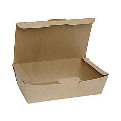 Pactiv Evergreen EarthChoice Tamper Evident OneBox Paper Box, 9.04 x 4.85 x 2.75, Kraft, 162/Carton (NOB04SKECTE)