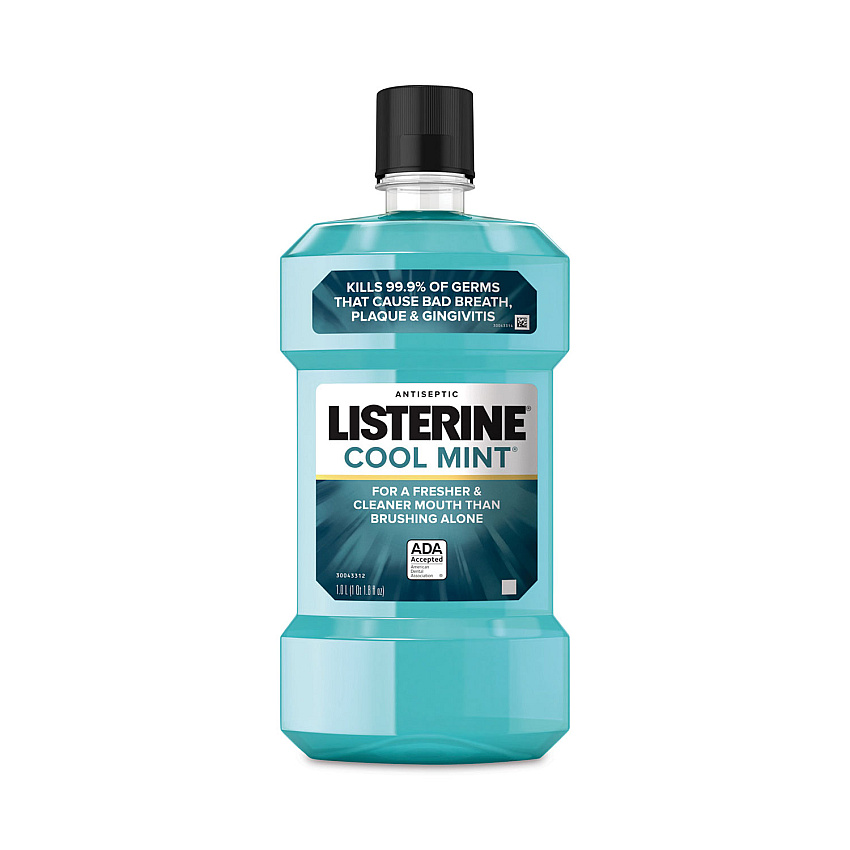 Johnson & Johnson Listerine Cool Mint Mouthwash, 1 L Bottle (42735)