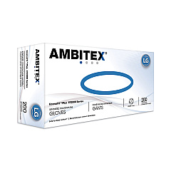 AMBITEX EconoFit Plus Powder-Free Polyethylene Gloves, Large, Clear, 200/Pack, 10 Packs/Carton (EFLG2000)
