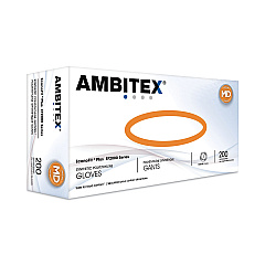 AMBITEX EconoFit Plus Powder-Free Polyethylene Gloves, Medium, Clear, 200/Pack, 10 Packs/Carton (EFMD2000)