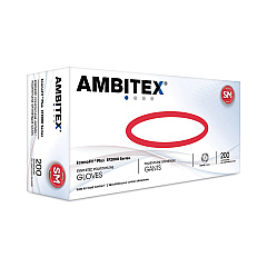 AMBITEX EconoFit Plus Powder-Free Polyethylene Gloves, Small, Clear, 200/Pack, 10 Packs/Carton (EFSM2000)