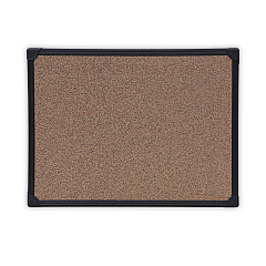 Universal Tech Cork Board, 24 x 18, Cork, Black Frame (UNV43021)