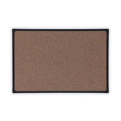 Universal Tech Cork Board, 36 x 24, Cork, Black Plastic Frame (UNV43022)