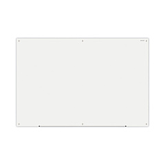 Universal Frameless Glass Marker Board, 72" x 48", White (UNV43234)