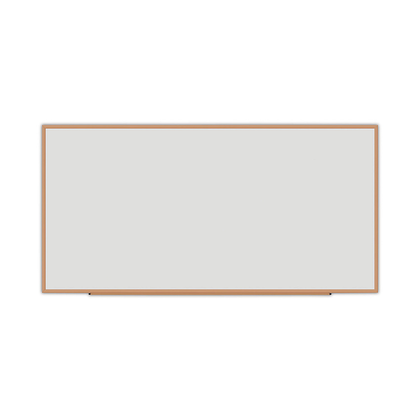 Universal Dry-Erase Board, Melamine, 96 x 48, White, Oak-Finished Frame (UNV43620)