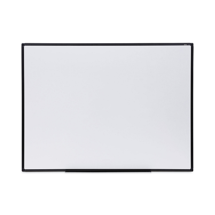 Universal Dry Erase Board, Melamine, 48 x 36, Black Frame (UNV43629)