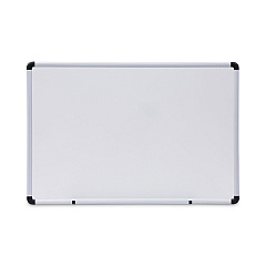 Universal Dry Erase Board, Melamine, 36 x 24, White, Black/Gray Aluminum/Plastic Frame (UNV43723)