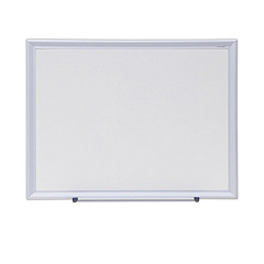 Universal Dry Erase Board, Melamine, 24 x 18, Aluminum Frame (UNV44618)