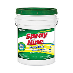 Spray Nine Heavy Duty Cleaner/Degreaser/Disinfectant, Citrus Scent, 5 gal Pail (26805)