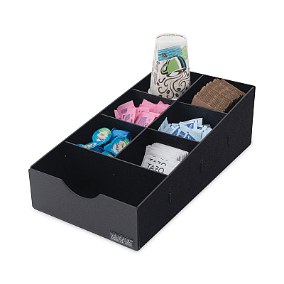 Vertiflex Commercial Grade Condiment Caddy, 8.75w x 16d x 5.25h, Black (VFCC169)