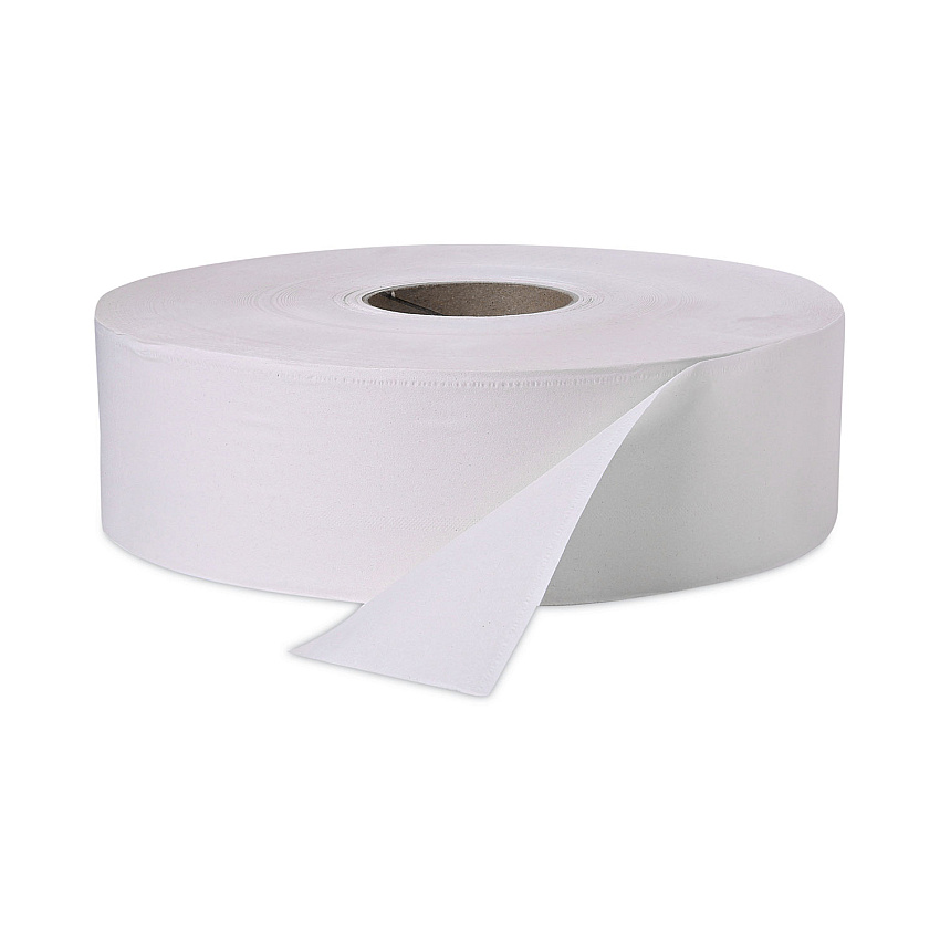 Windsoft Jumbo Roll Bath Tissue, Septic Safe, 2 Ply, White, 3.4" x 1000 ft, 12 Rolls/Carton (WIN202)