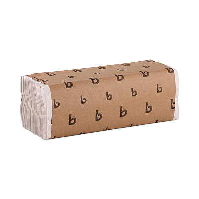 Boardwalk C-Fold Paper Towels, 1-Ply, 11.44 x 10, Bleached White, 200 Sheets/Pack, 12 Packs/Carton (BWK6220)
