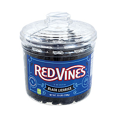 Red Vines Black Licorice Twists, 3.5 lb Jar (20904500)
