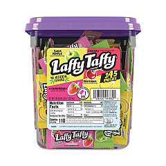 Nestle Laffy Taffy, Assorted Flavors, 3.08 lb Tub, 145 Wrapped Pieces/Tub (20900119)