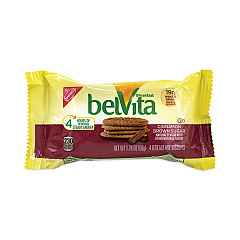 Nabisco belVita Breakfast Biscuits, Cinnamon Brown Sugar, 1.76 oz Pack, 25 Packs/Box (22000507)