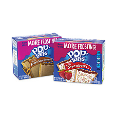 Kellogg's Pop Tarts, Brown Sugar Cinnamon/Strawberry, 2 Tarts/Pouch, 12 Pouches/Pack, 2 Packs/Box (22000456)
