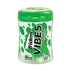 Trident Vibes Spearmint Rush Sugar-Free Gum, 40 Pieces/Cup, 6 Cups/Box (30400082)
