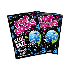 POP ROCKS Sugar Candy, Blue Raspberry, 0.33 oz Pouches, 24/Pack (20900230)