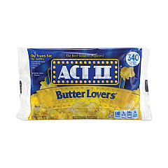 Act II Butter Lovers Microwave Popcorn, 2.75 oz Bag, 36/Box (20902591)