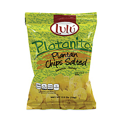 Lul&uacute; Platanitos Plantain Chips, 2.5 oz/Pack, 30 Packs (20902612)