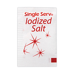 Diamond Crystal Iodized Salt Packet, 0.6 g Packet, 3,000/Box (20900355)