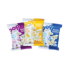 popTIME Kettle Cooked Popcorn Variety Pack, Assorted Flavors, 1 oz Bag, 24/Box (20902646)