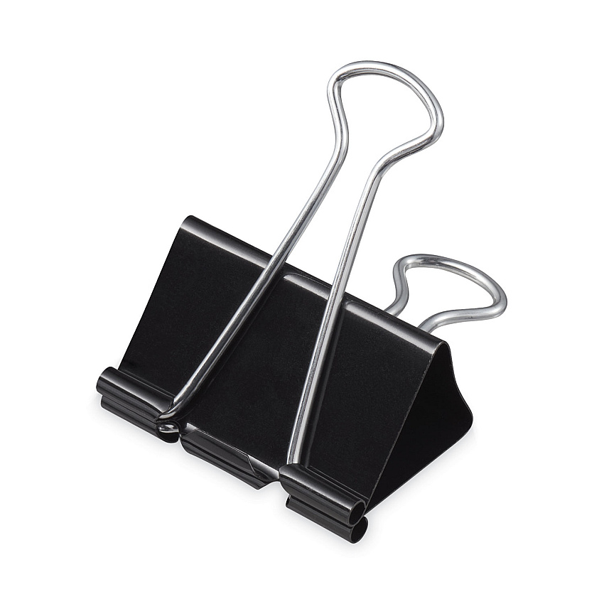 Universal Binder Clips in Zip-Seal Bag, Mini, Black/Silver, 144/Pack (UNV10199VP)
