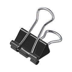 Universal Binder Clips, Small, Black/Silver, 36/Pack (UNV10200VP3)