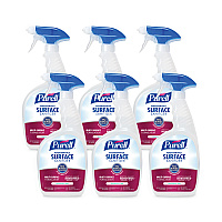 PURELL Foodservice Surface Sanitizer, Fragrance Free, 32 oz Capped Bottle with Spray Trigger Included in Carton, 6/Carton (334106CT)