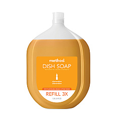 Method Dish Soap Refill Tub, Clementine Scent, 54 oz Tub, 4/Carton (10576)