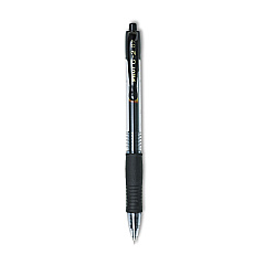 Pilot G2 Premium Gel Pen, Retractable, Fine 0.7 mm, Black Ink, Smoke Barrel, 2/Pack (31031)