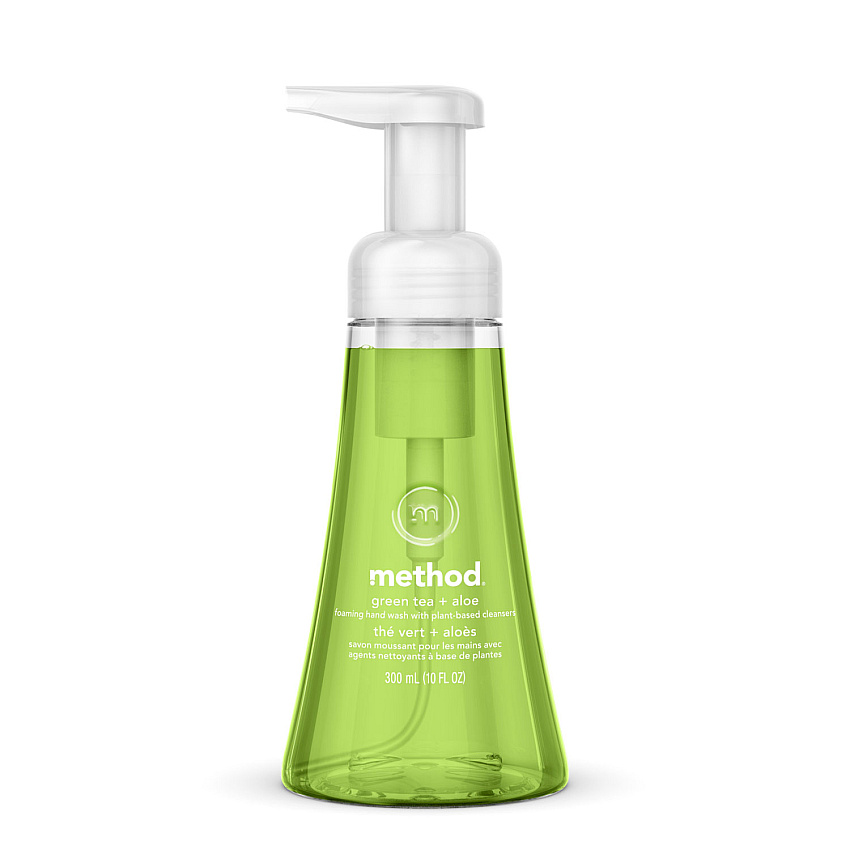 Method Foaming Hand Wash, Green Tea and Aloe, 10 oz Pump Bottle (00362)