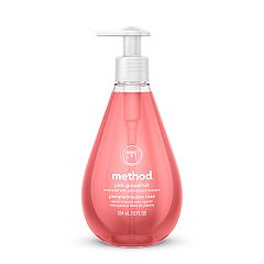 Method Gel Hand Wash, Pink Grapefruit, 12 oz Pump  Bottle, 6/Carton (00039CT)