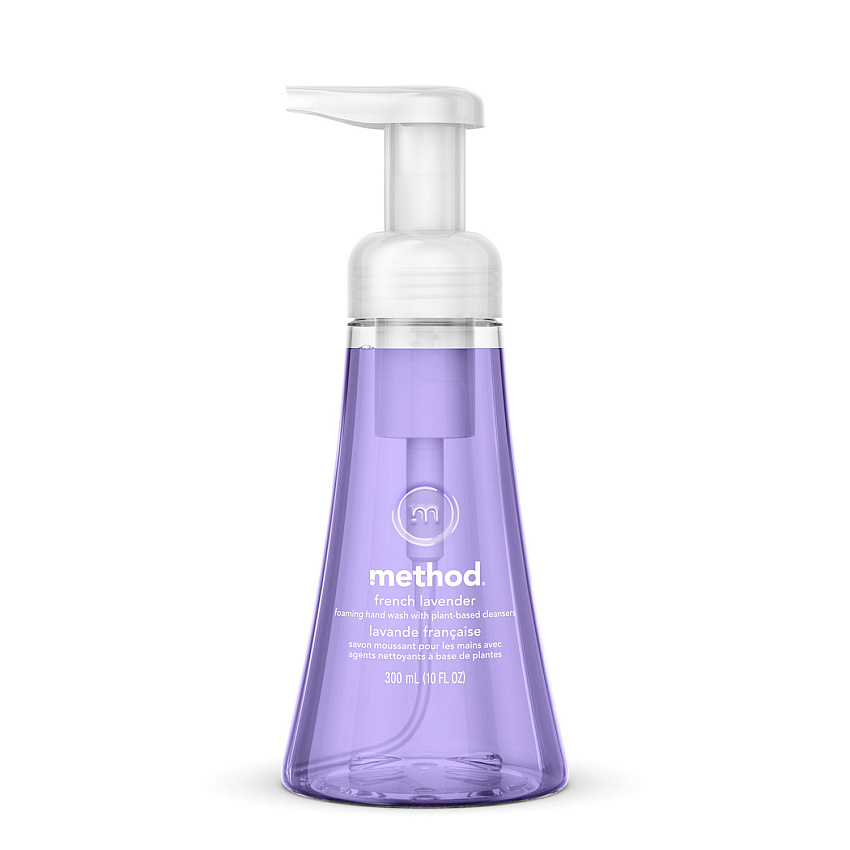 Method Foaming Hand Wash, French Lavender, 10 oz Pump Bottle, 6/Carton (00363CT)