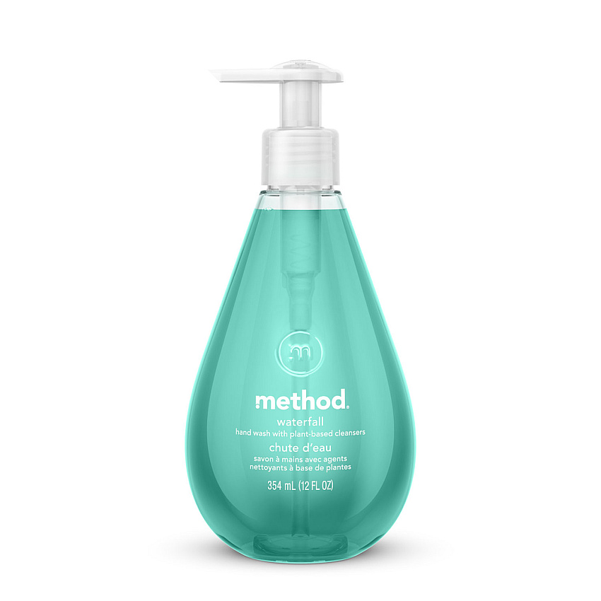 Method Gel Hand Wash, Waterfall, 12 oz Pump Bottle (00379)
