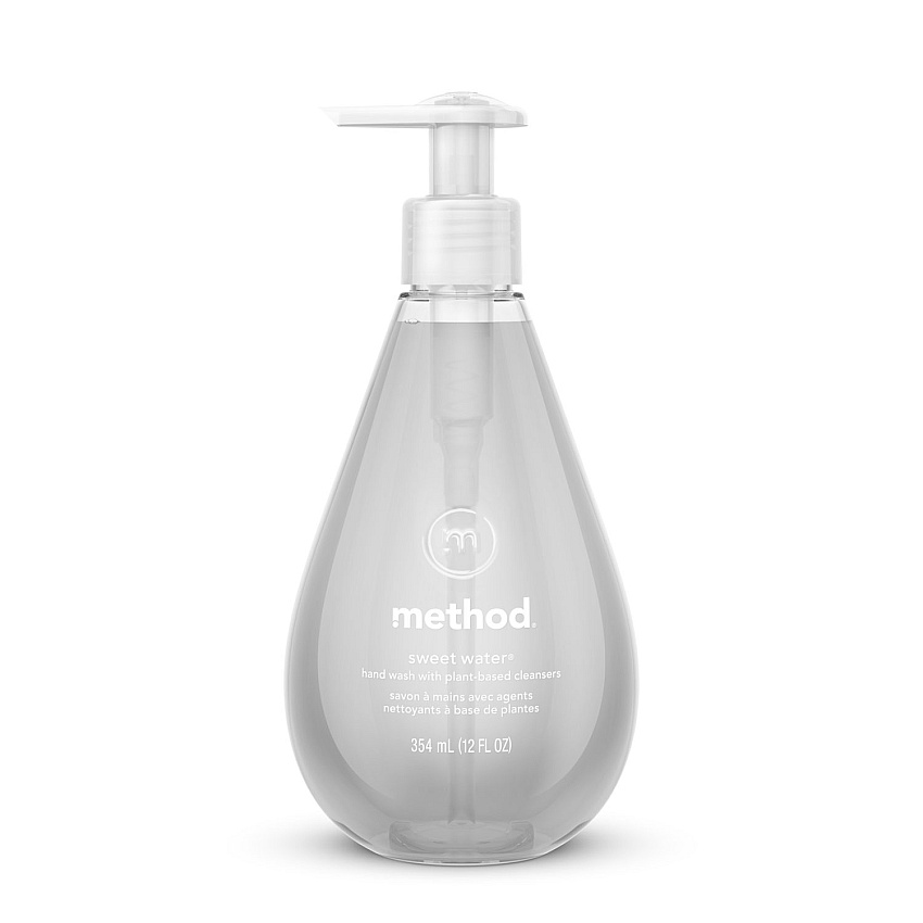 Method Gel Hand Wash, Sweet Water, 12 oz Pump Bottle, 6/Carton (00034CT)